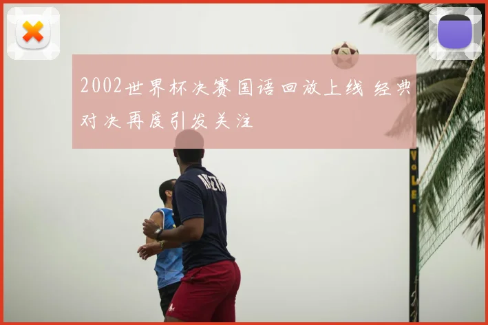 2002世界杯决赛国语回放上线 经典对决再度引发关注